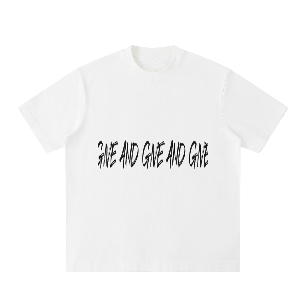 Heavyweight Vintage Washed Frayed T-Shirt